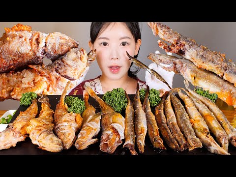 누구 알이 더 맛있나🐟 알 가득 도루묵 구이와 양미리 구이 먹방 sand eel & sailfin sandfish [eating show] mukbang korean food