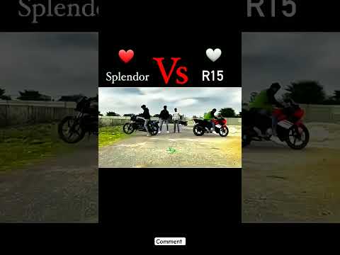 Splendor Vs R15 โค๏ธ๐ค #shorts #splendor #modified