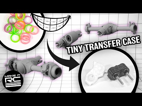 3D Printing and Orthodontics Combine to Create a Tiny RC Transfer Case! 🔧