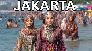 🇮🇩🌴🏖 JAKARTA INDONESIA 🏖🌊 KOTA TUA OLD TOWN & ANCOL BEACH WALKING TOUR, 4K HDR 