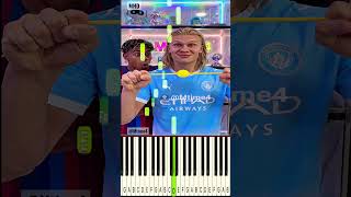 Haaland Made the Balloon Do Something Impossible 👀😂 - Piano #parody #football #haaland