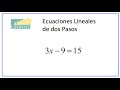 Solving Two-Step Equations