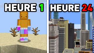24H Pour Construire la MEILLEURE Ville Futuriste dans Minecraft..
