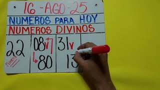 NUMERO PARA HOY SÁBADO 16 DE AGOSTO 2025 | NUMEROS ROMPE BANCAS Y ACABAR CON TUS DEUDAS..!!
