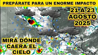 🚨 Prepárate para lluvias abundantes en México durante tres días 