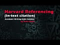 Citing and Referencing in Academic Writing