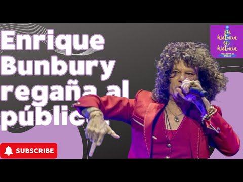Enrique Bunbury regaña al público por grabar