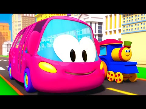 Wheels On The Bus, Street Vehicles and Kindergarten Rhymes for Kids