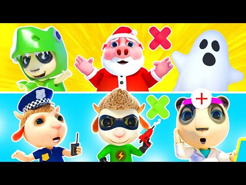 Funny Kids Stories: Superheroes, Santa Claus, Rescue Team | Funny Kids Songs & Nursery Rhymes