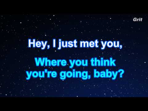 Call Me Maybe – Carly Rae Jepsen Karaoke【No Guide Melody】