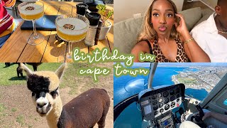 Birthday Trip to CAPE TOWN ⭐️ Helicopter Ride, Alpacas, Going Out, Sunsets & more | cheymuv