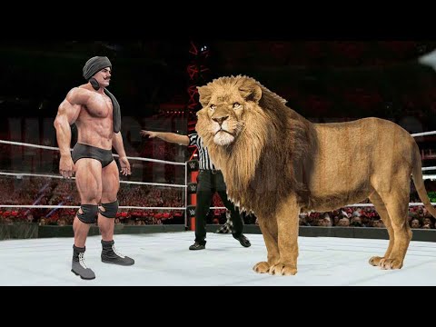 Dara Singh vs Lion Raw Match