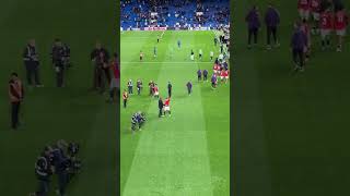 Casemiro and Carrick at full time ❤️ 🫂 United 1-0 Chelsea  #footballshorts #viralvideo #mufc