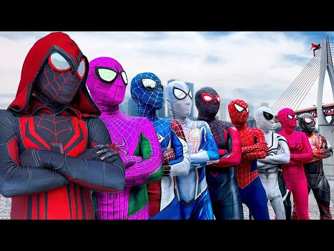 Top New Pro 9 SPIDER-MAN in 1 House...?? || Hey All Color SuperHeroes , Go To Trainning Nerf Gun !!