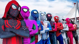 Top New Pro 9 SPIDER-MAN in 1 House...?? || Hey All Color SuperHeroes , Go To Trainning Nerf Gun !!