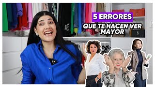 ¡Evítalos! ⚠️ 5 ERRORES que te hacen ver MAYOR | Andrea Álvarez MP | Asesora de Imagen