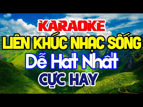 KARAOKE Liên Khúc Karaoke Nhạc Sến – Bolero – Trữ Tình Dễ Hát Nhất – Nhạc Sống Karaoke Hay Nhất