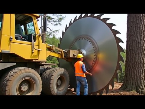 25 Extreme Dangerous Fastest Big Chainsaw Cutting Tree Machines | Biggest Heavy Equipment Machines