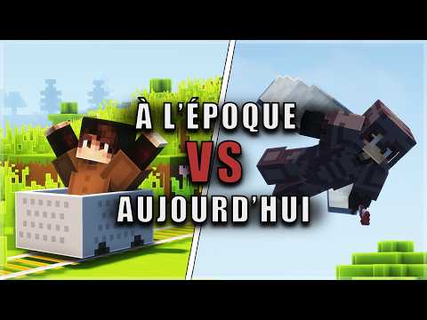 À l'époque VS Aujourd'hui - Compilation shorts Minecraft