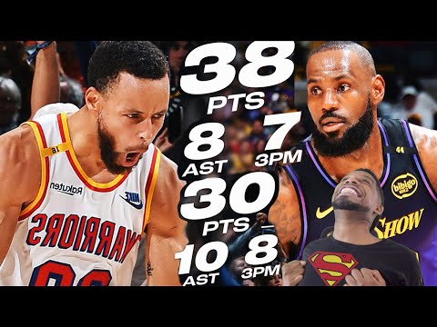 CLASSIC CURRY & LEBRON! Stephen Curry Was ON FIRE🔥 (8/8 3PM) |  LeBron James GOES OFF For 38 Points🔥