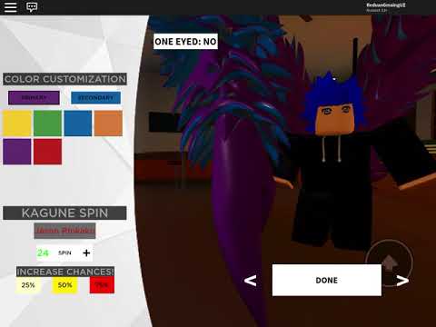 Ghouls Bloody Nights Spin Codes 07 2021 - roblox tokyo ghoul bloody nights how to eat