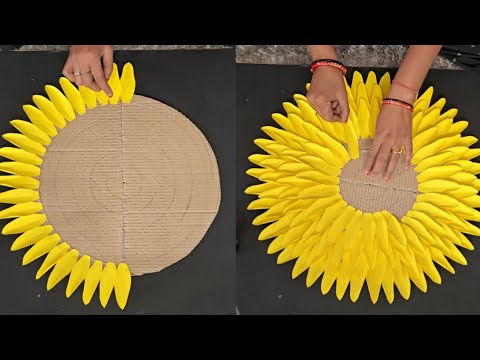 Amazing Home Decoration ideas | Easy paper Flower Wall decor craft for Room decor | DIY Wall Decor