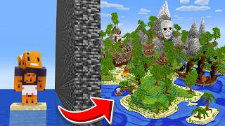 Building a DESERTED ISLAND in Minecraft Build Battle #teamwater