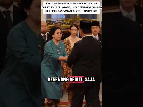 KENAPA PRESIDEN TIDAK SAHKAN LANGSUNG RUU PERAMPASAN ASET #ruuperampasanaset #korupsi #puanmaharani