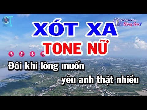 Karaoke Xót Xa Tone Nữ ( Bm ) Nhạc Sống Âm Thanh Chất Lượng Cao | Karaoke Đồng Sen