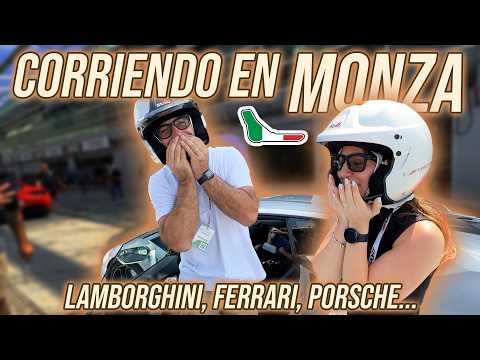 Manejamos una FERRARI y un LAMBO A FONDO EN MONZA