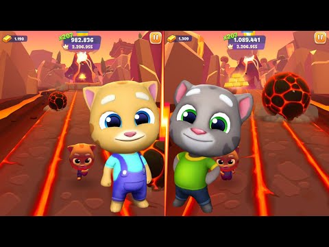 Talking Tom Gold Run 2 New Year Update - Super Tom vs Famer Ginger - Android Gameplay