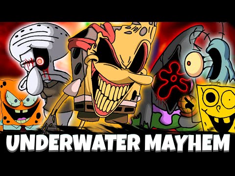 Underwater Mayhem VS Friday Night Funkin | Bikini Bottom Horror (FNF MOD)