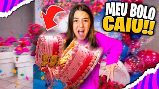 O BOLO DO MEU ANIVERSÁRIO CAIU NO CHÃO NA MINHA FESTA !! 