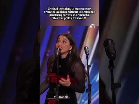 She created a beautiful choir in seconds👏