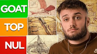 Je note les meilleures inventions de Léonard de Vinci