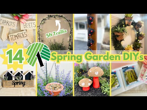 14 SIMPLE DOLLAR TREE SPRING GARDEN DIYS TO TRY!