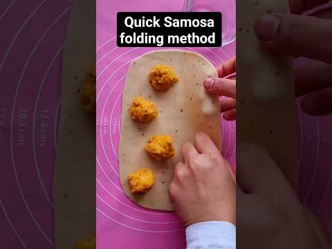 Quick and easy Samosa folding method for beginners.#viral #trending#samosa#vegan