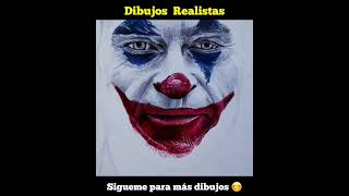 Dibujo del joker con boligrafos de colores.