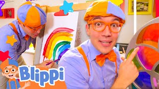 Learning Colors Together!🌈 | Blippi Songs 🎶| Educational Songs For Kids