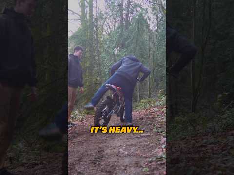 Stranger built me a berm so I gave him my bike! 😳 #bike