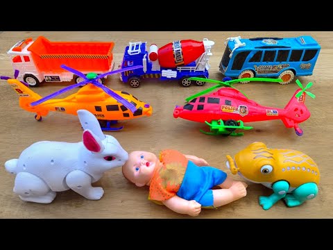 gadi wala cartoon | toy helicopter ka video | JCB, tractor, train, monster truck, Airplane, bus #7