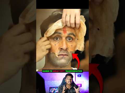 Ranbir Kapoor to sanjay dutt makeup 💄 making behind the scenes #shorts