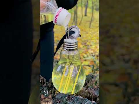 ✅ Craft an oil lamp yourself. #camping #survival #bushcraft #fire