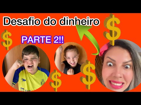 Desafio do dinheiro PARTE 2!!! Quem pega mais com os olhos vendados!💸