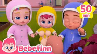 ☔️ It's a Rainy DayㅣSummer Songs for KidsㅣBebefinn and Baby Shark Doo Doo DOo