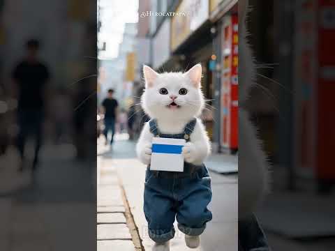 Dad Cat saved his Family from Thieves ๐(PT- 29) #catsoftiktok #cat #cute #aiart #ai #poorcat