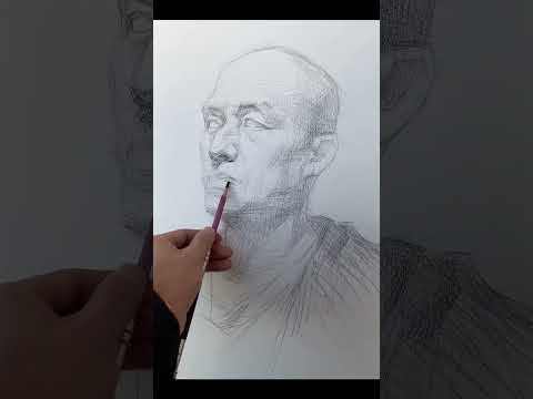 How to draw a portrait in pencil #portrait #drawing