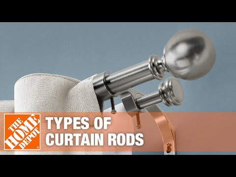 Types Of Curtain Rods, Home Depot Curtain Rod Installation Guide