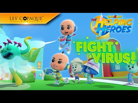 Upin & Ipin The Helping Heroes - Fight Virus [Sing Along]