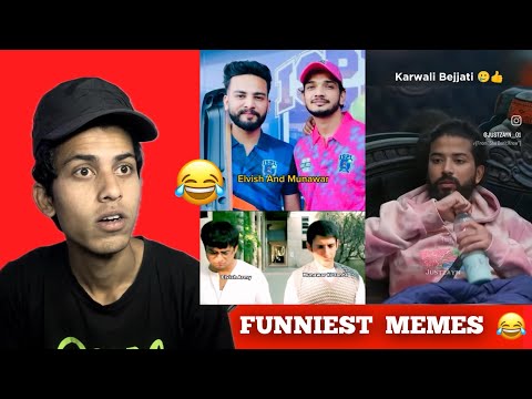 Elvish yadav Munavar Faruqi uk rider funny meme 😂 || I am shahid